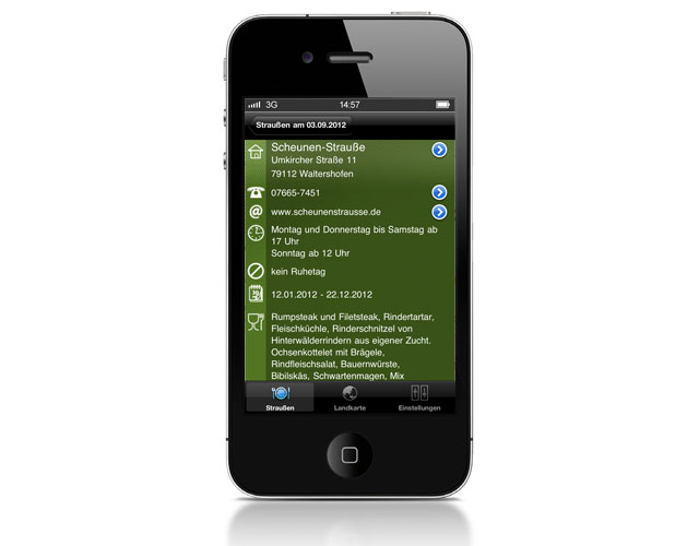 Strausseninfo iPhone App