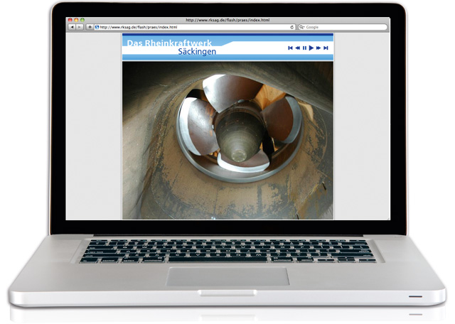 FlexPresenter Rheinkraftwerk Säckingen