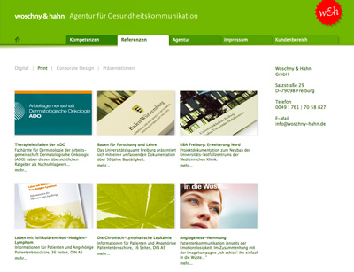 Webseite Woschny & Hahn